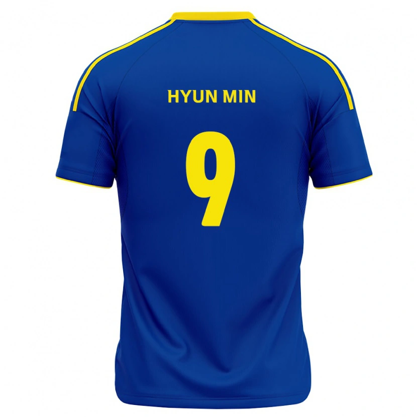 Danxen Mulher Camisola Hyun-Min Oh #9 Azul Real Amarelo Principal 2026/27 Camisa