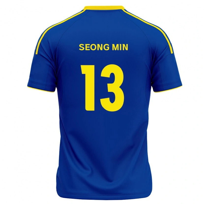 Danxen Mulher Camisola Seong-Min Ryu #13 Azul Real Amarelo Principal 2026/27 Camisa