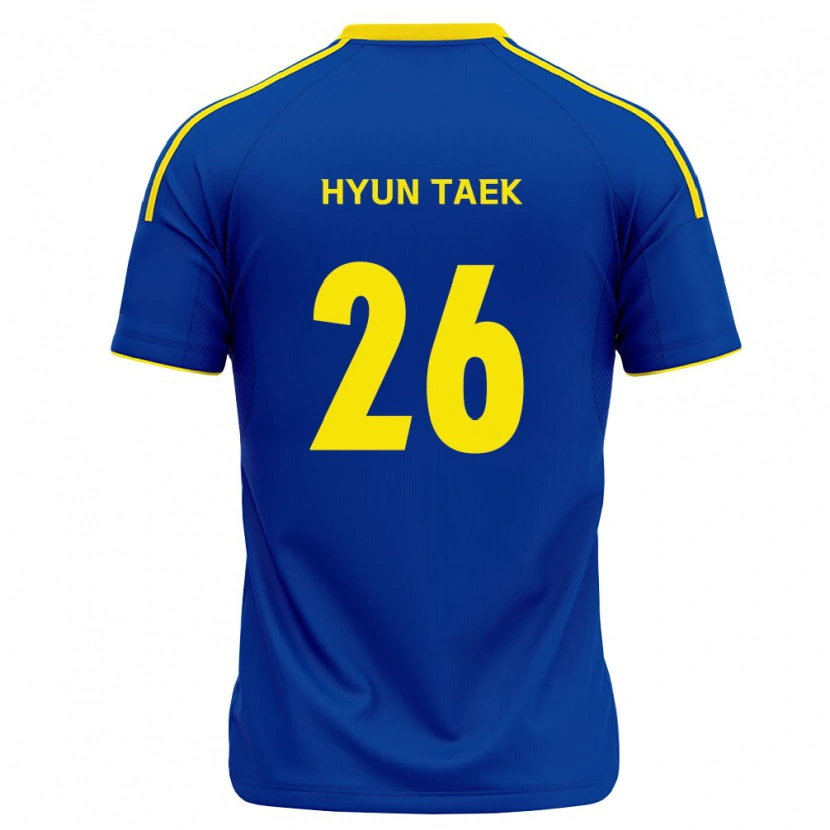 Danxen Mulher Camisola Hyun-Taek Cho #26 Azul Real Amarelo Principal 2026/27 Camisa