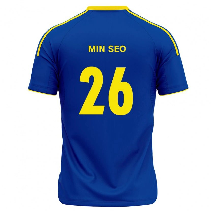 Danxen Mulher Camisola Min-Seo Park #26 Azul Real Amarelo Principal 2026/27 Camisa
