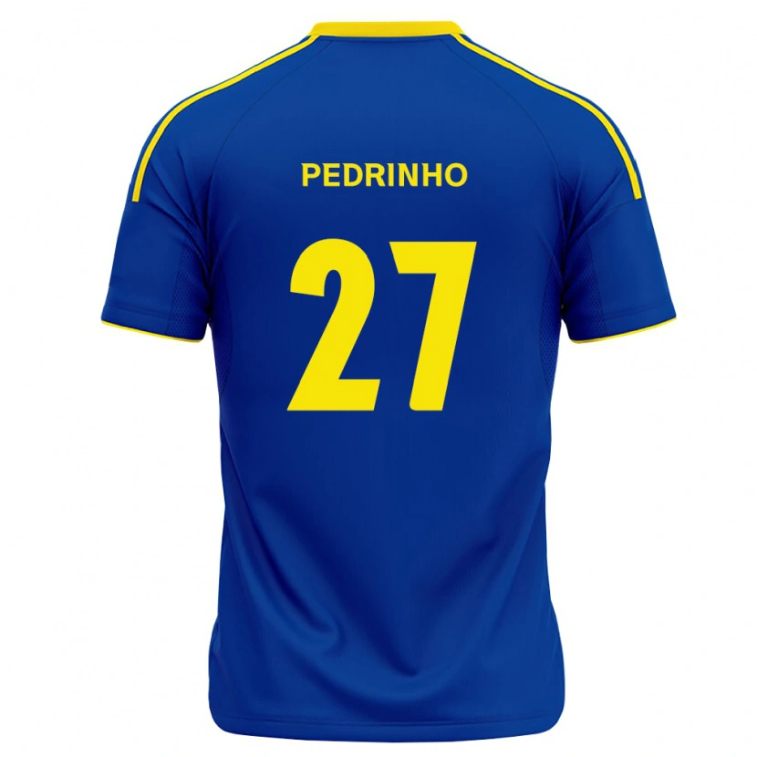 Danxen Mulher Camisola Pedrinho #27 Azul Real Amarelo Principal 2026/27 Camisa