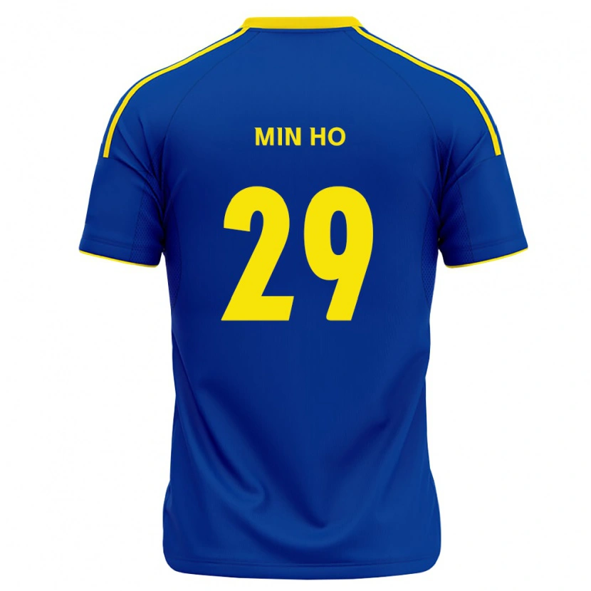 Danxen Mulher Camisola Min-Ho Yeo #29 Azul Real Amarelo Principal 2026/27 Camisa