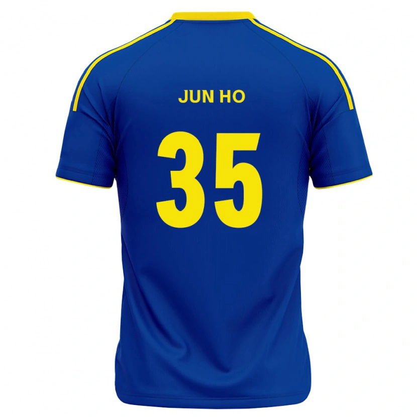 Danxen Mulher Camisola Jun-Ho Kim #35 Azul Real Amarelo Principal 2026/27 Camisa