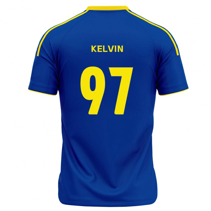 Danxen Mulher Camisola Kelvin #97 Azul Real Amarelo Principal 2026/27 Camisa