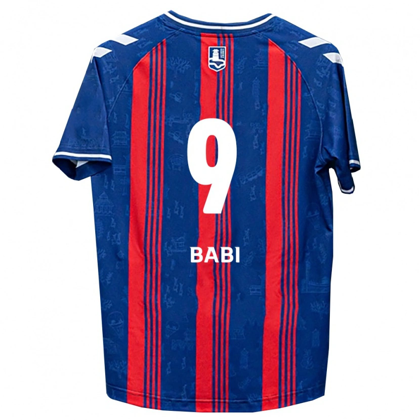 Danxen Mulher Camisola Matheus Babi #9 Azul Vermelho Branco Principal 2026/27 Camisa