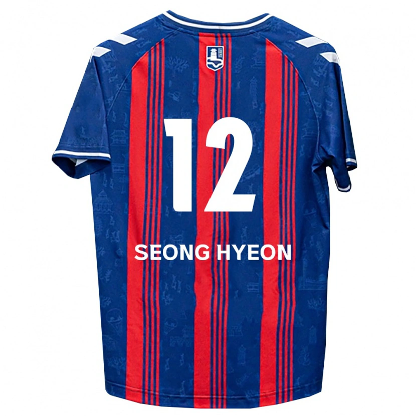 Danxen Mulher Camisola Seong-Hyeon Choi #12 Azul Vermelho Branco Principal 2026/27 Camisa
