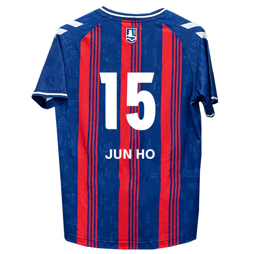 Danxen Mulher Camisola Jun-Ho Hong #15 Azul Vermelho Branco Principal 2026/27 Camisa
