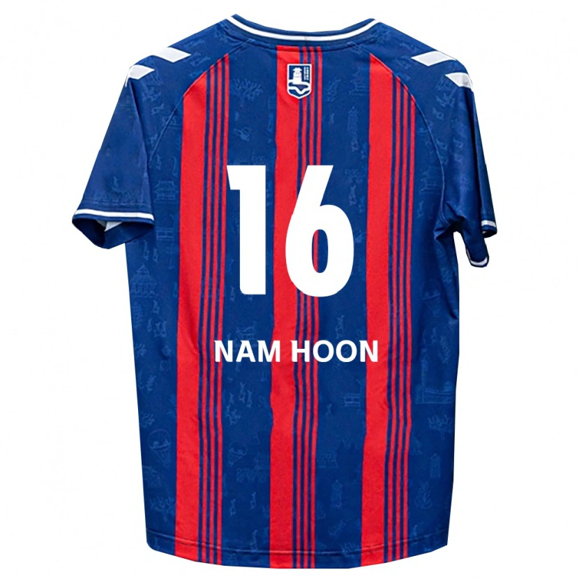 Danxen Mulher Camisola Nam-Hoon Kwon #16 Azul Vermelho Branco Principal 2026/27 Camisa