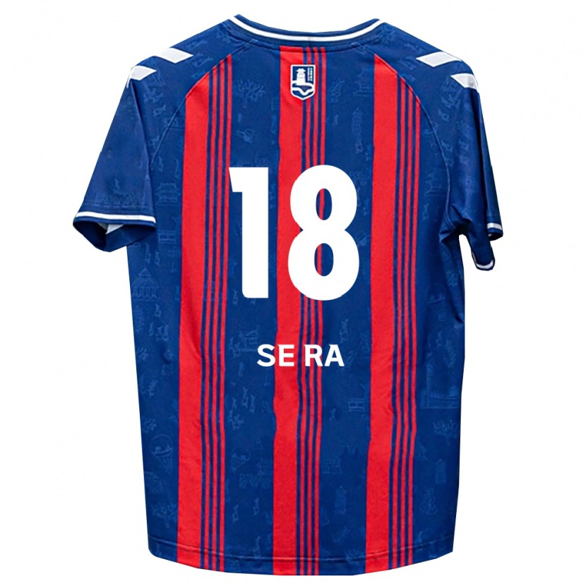 Danxen Mulher Camisola Se-Ra Park #18 Azul Vermelho Branco Principal 2026/27 Camisa