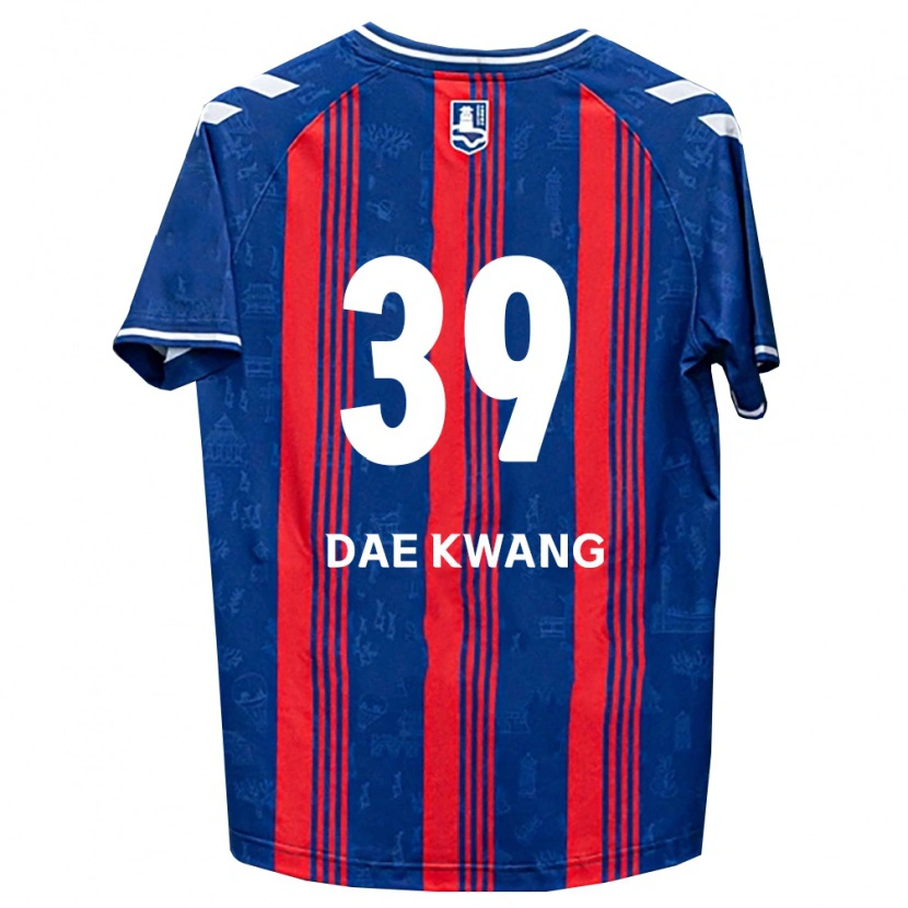 Danxen Mulher Camisola Dae-Kwang Lee #39 Azul Vermelho Branco Principal 2026/27 Camisa