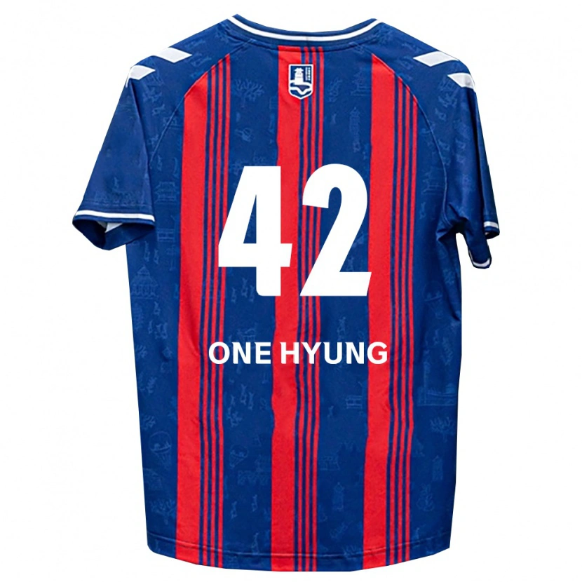 Danxen Mulher Camisola One-Hyung Kim #42 Azul Vermelho Branco Principal 2026/27 Camisa