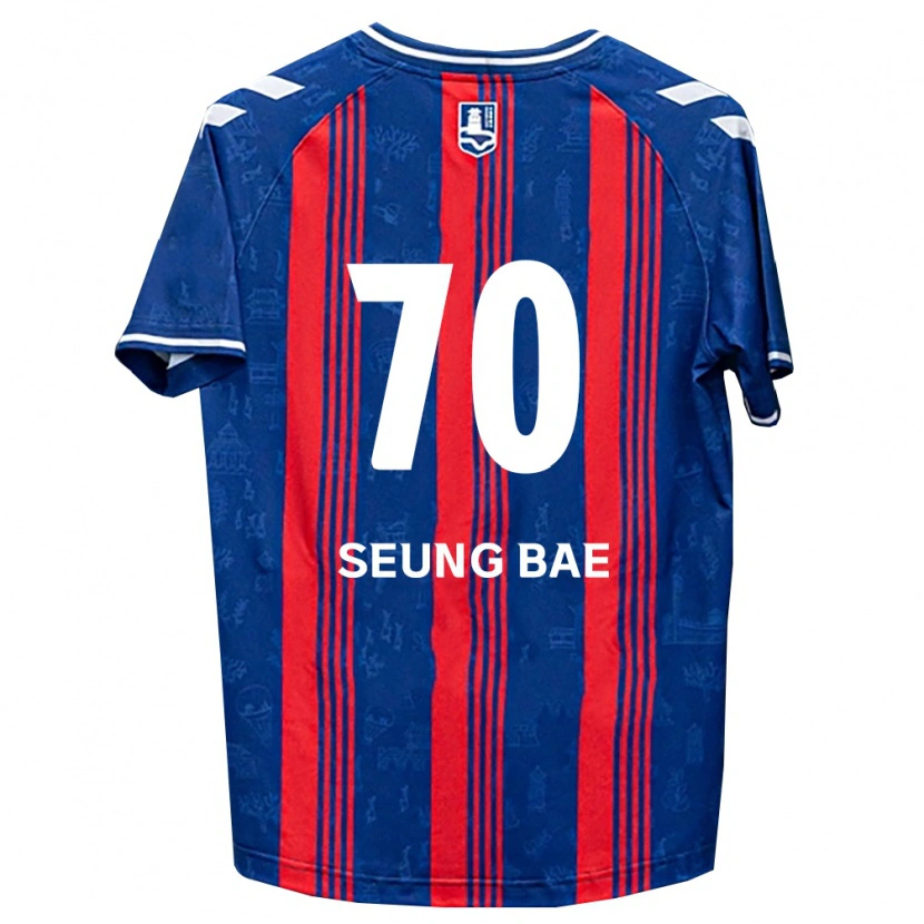 Danxen Mulher Camisola Seung-Bae Jung #70 Azul Vermelho Branco Principal 2026/27 Camisa