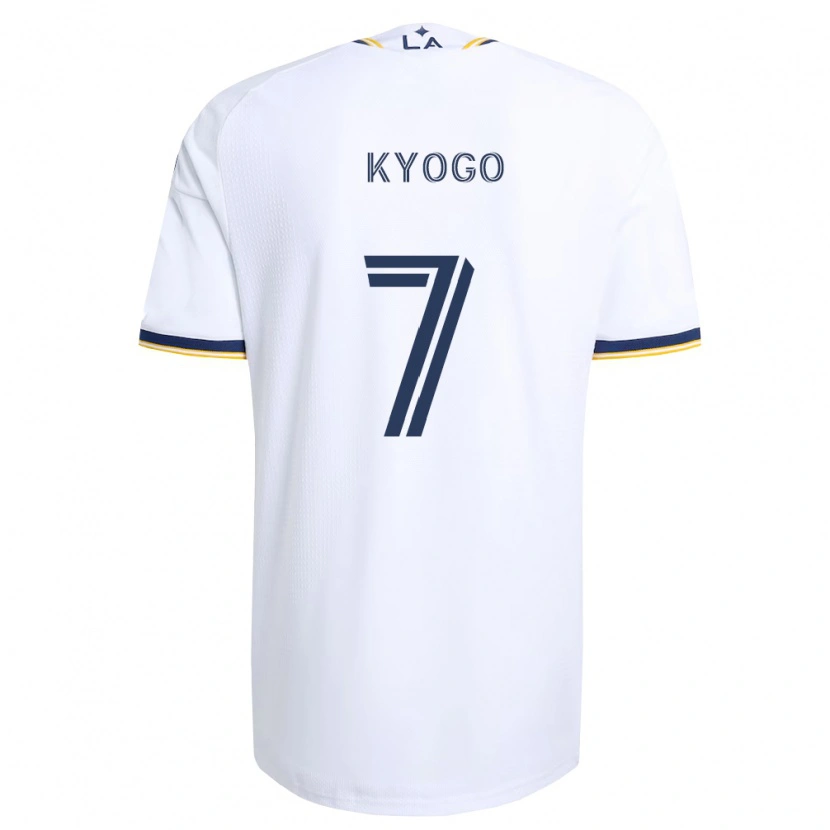 Danxen Mulher Camisola Kyogo Furuhashi #7 Azul E Branco Principal 2026/27 Camisa