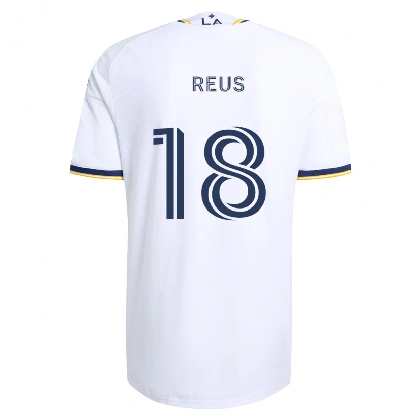 Danxen Mulher Camisola Marco Reus #18 Azul E Branco Principal 2026/27 Camisa