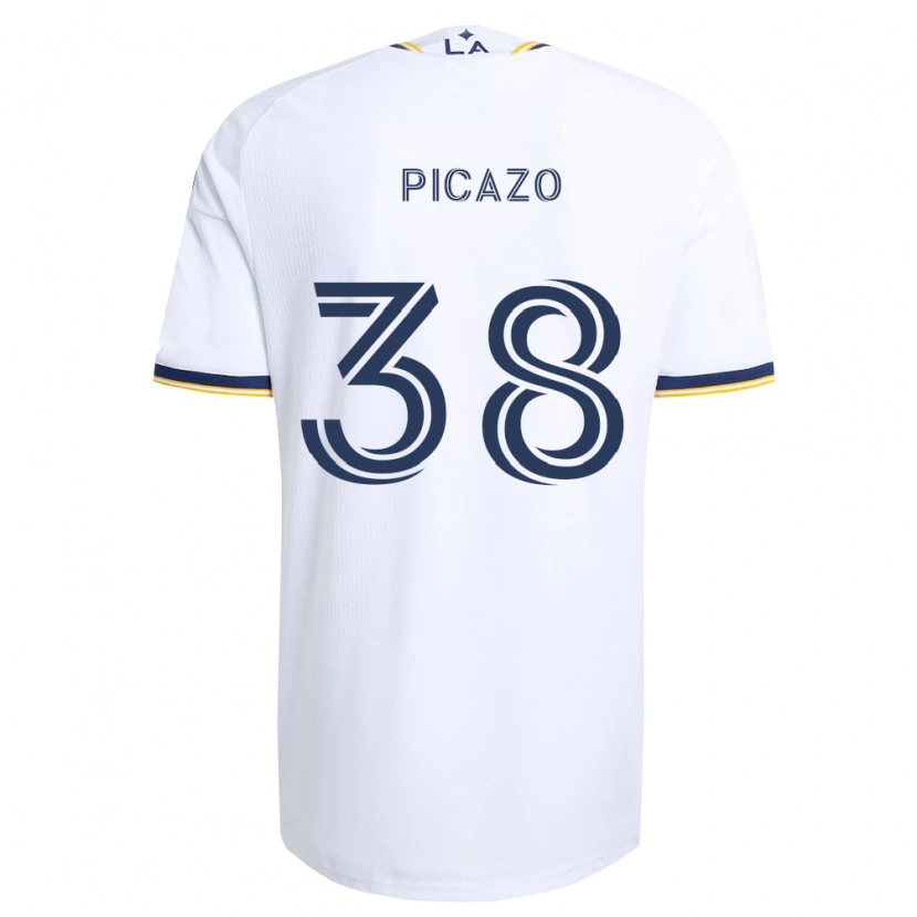 Danxen Mulher Camisola Axel Picazo #38 Azul E Branco Principal 2026/27 Camisa