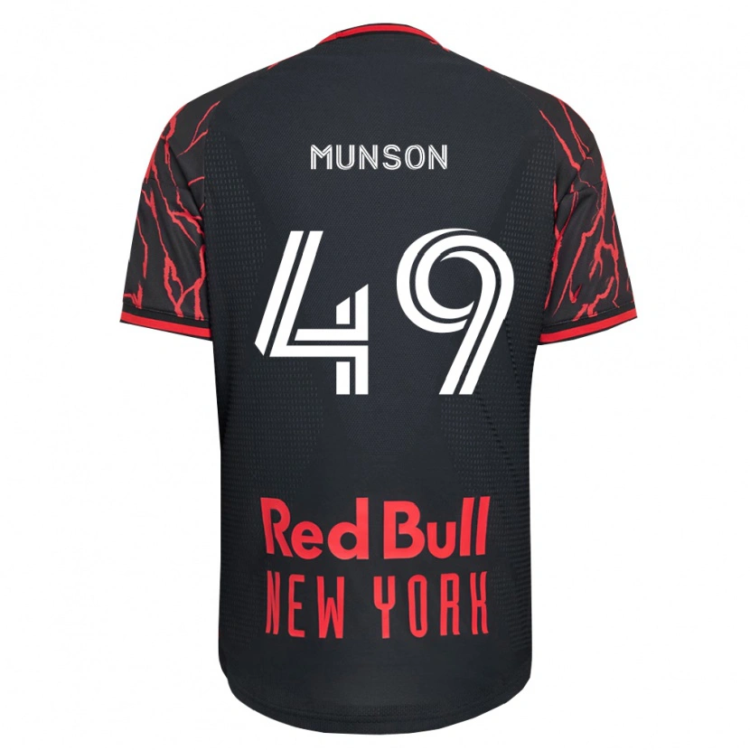 Danxen Mulher Camisola Josh Munson #49 Vermelho Preto Branco Principal 2026/27 Camisa