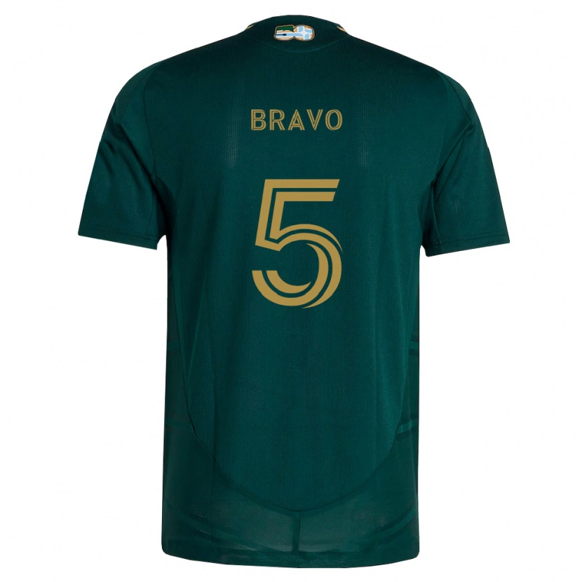 Danxen Mulher Camisola Claudio Bravo #5 Verde Escuro Marrom Principal 2026/27 Camisa