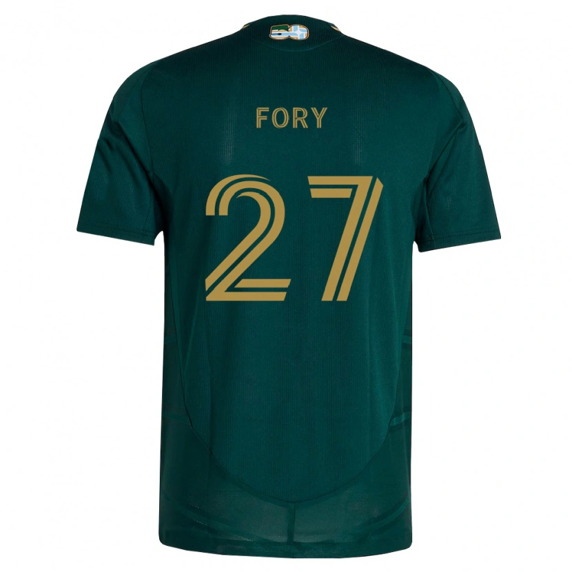 Danxen Mulher Camisola Jimer Fory #27 Verde Escuro Marrom Principal 2026/27 Camisa