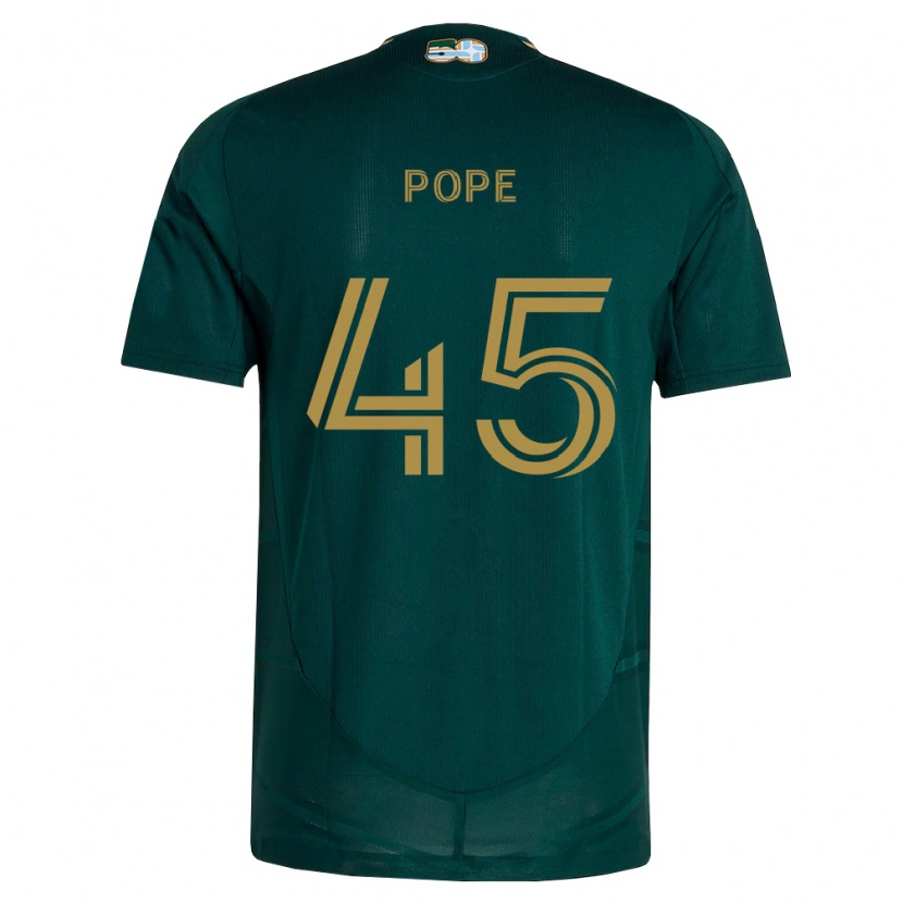 Danxen Mulher Camisola Blake Pope #45 Verde Escuro Marrom Principal 2026/27 Camisa