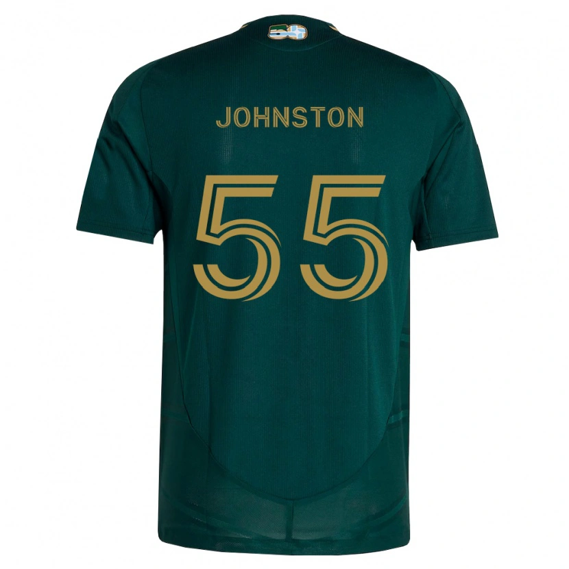 Danxen Mulher Camisola Malcolm Johnston #55 Verde Escuro Marrom Principal 2026/27 Camisa
