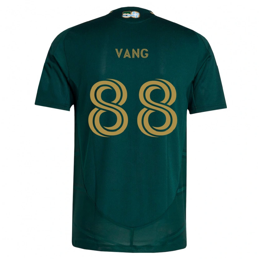 Danxen Mulher Camisola Michael Vang #88 Verde Escuro Marrom Principal 2026/27 Camisa
