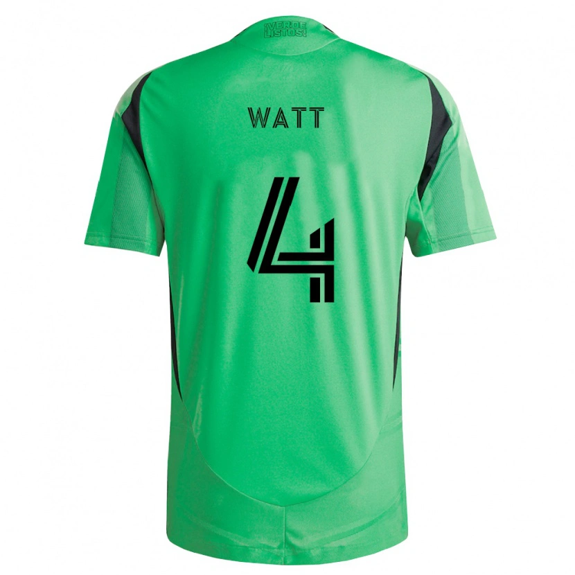 Danxen Mulher Camisola Evan Watt #4 Verde Esmeralda Preto Principal 2026/27 Camisa
