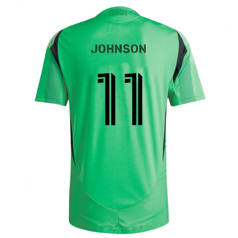 Danxen Mulher Camisola Emmanuel Johnson #11 Verde Esmeralda Preto Principal 2026/27 Camisa