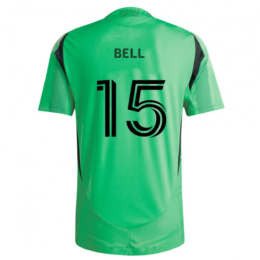 Danxen Mulher Camisola Jon Bell #15 Verde Esmeralda Preto Principal 2026/27 Camisa