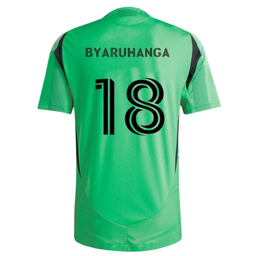 Danxen Mulher Camisola Bobosi Byaruhanga #18 Verde Esmeralda Preto Principal 2026/27 Camisa