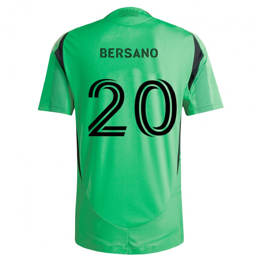 Danxen Mulher Camisola Matt Bersano #20 Verde Esmeralda Preto Principal 2026/27 Camisa
