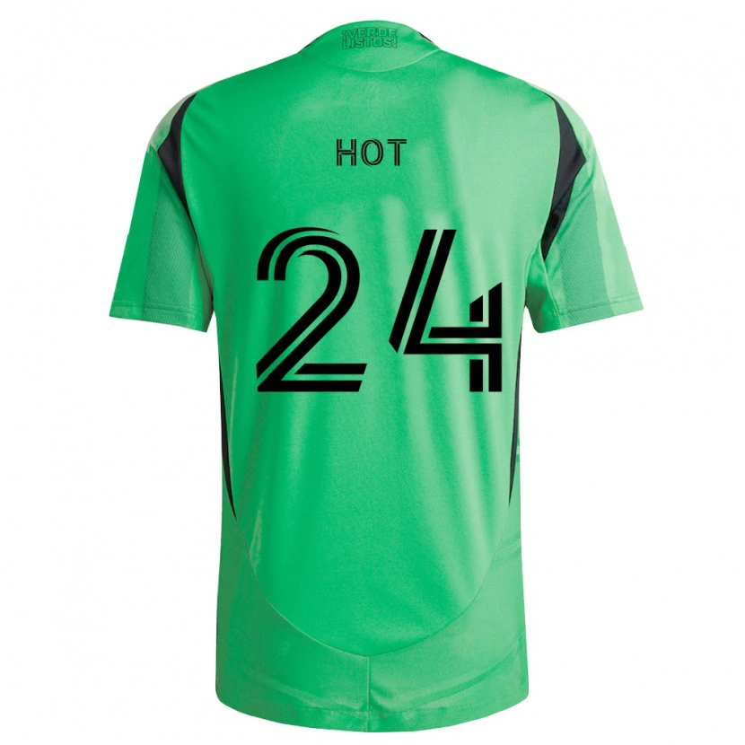 Danxen Mulher Camisola Kenan Hot #24 Verde Esmeralda Preto Principal 2026/27 Camisa