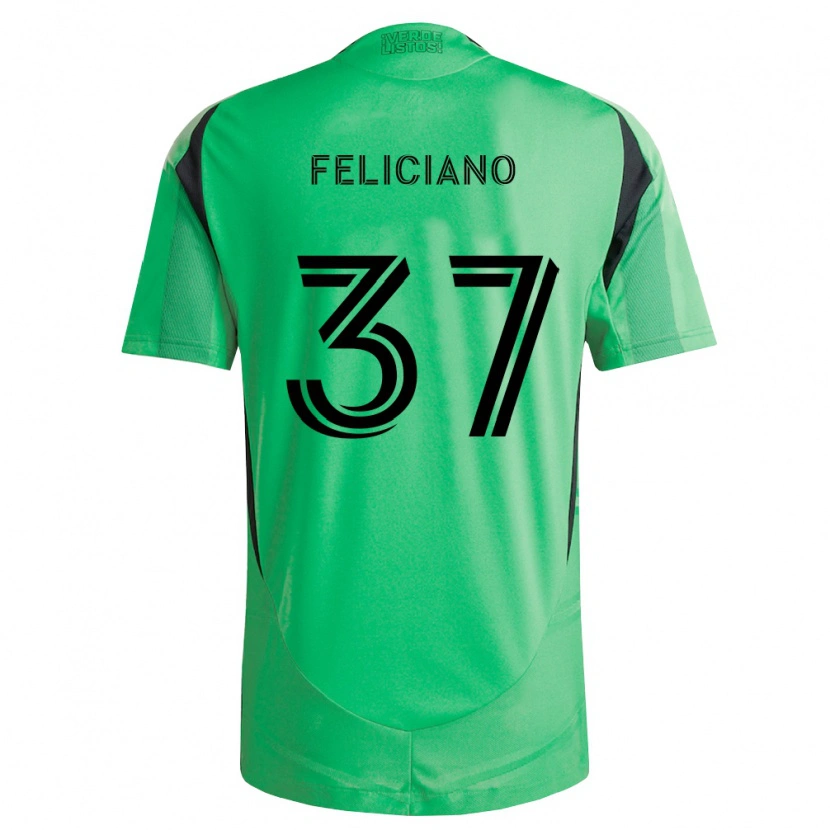 Danxen Mulher Camisola Erick Feliciano #37 Verde Esmeralda Preto Principal 2026/27 Camisa