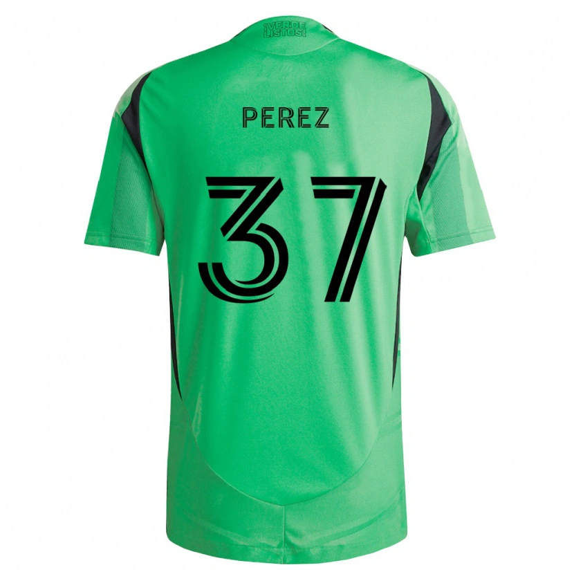 Danxen Mulher Camisola Damion Perez #37 Verde Esmeralda Preto Principal 2026/27 Camisa