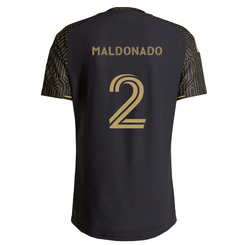 Danxen Mulher Camisola Denil Maldonado #2 Marrom Preto Principal 2026/27 Camisa