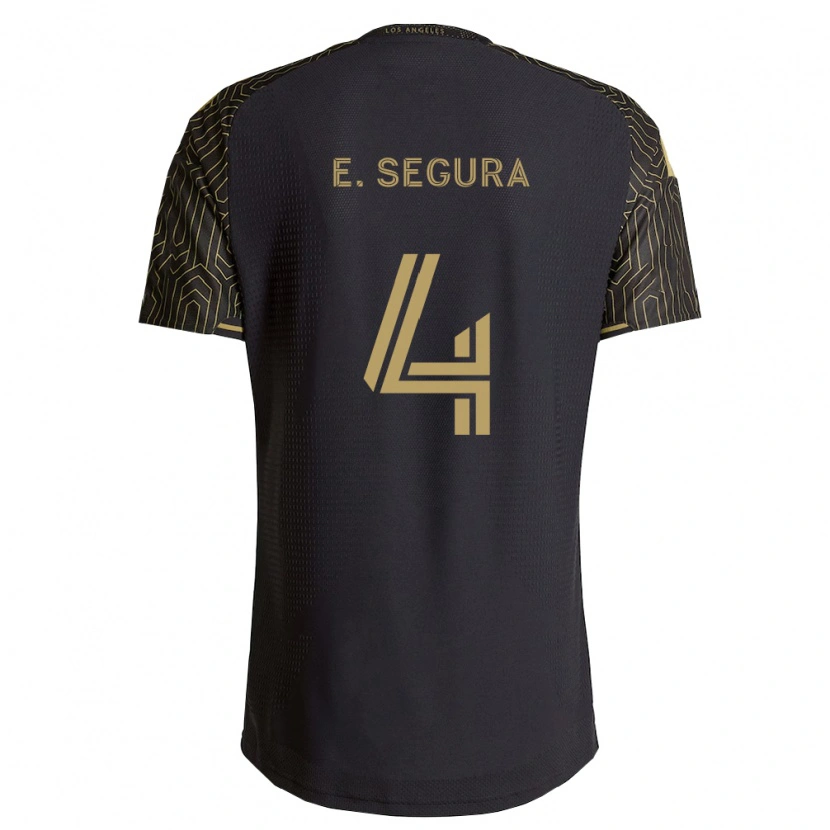 Danxen Mulher Camisola Eddie Segura #4 Marrom Preto Principal 2026/27 Camisa