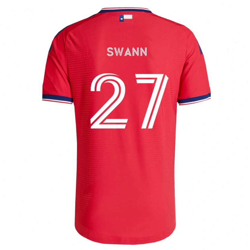 Danxen Mulher Camisola Caleb Swann #27 Vermelho Azul Branco Principal 2026/27 Camisa
