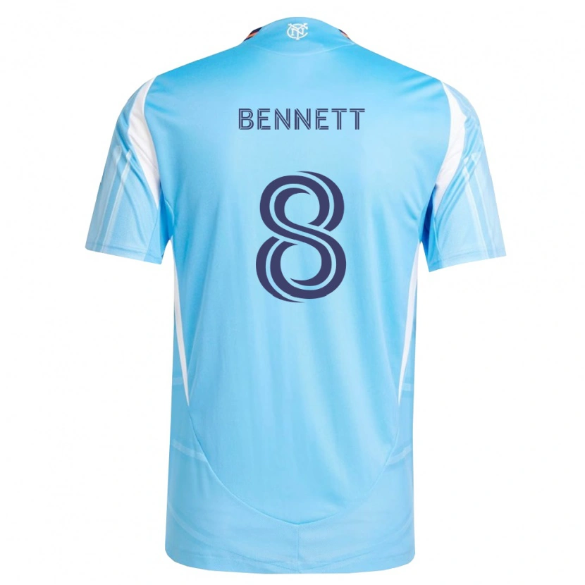 Danxen Mulher Camisola Jaheem Bennett #8 Azul Celeste Branco Principal 2026/27 Camisa