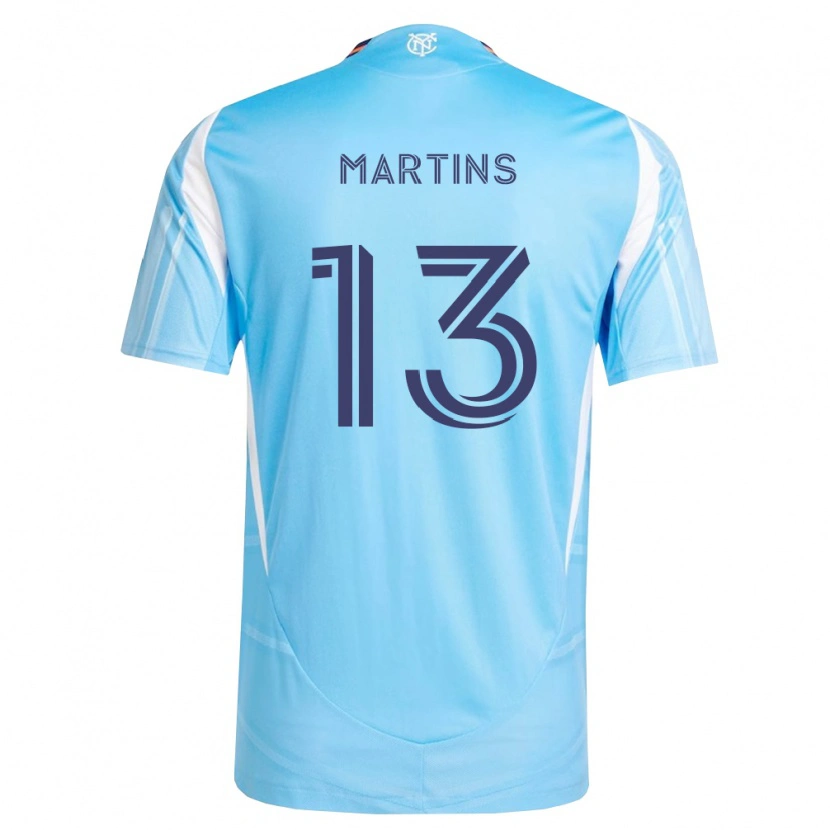 Danxen Mulher Camisola Thiago Martins #13 Azul Celeste Branco Principal 2026/27 Camisa