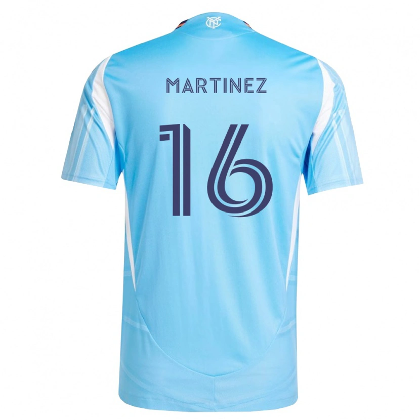 Danxen Mulher Camisola Alonso Martínez #16 Azul Celeste Branco Principal 2026/27 Camisa