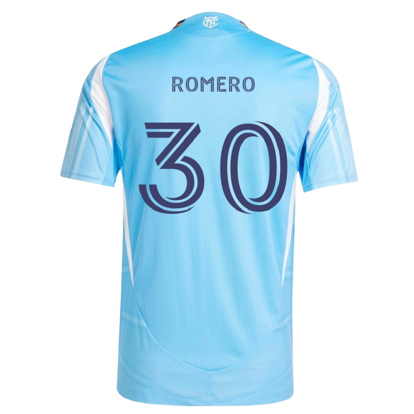 Danxen Mulher Camisola Tomás Romero #30 Azul Celeste Branco Principal 2026/27 Camisa