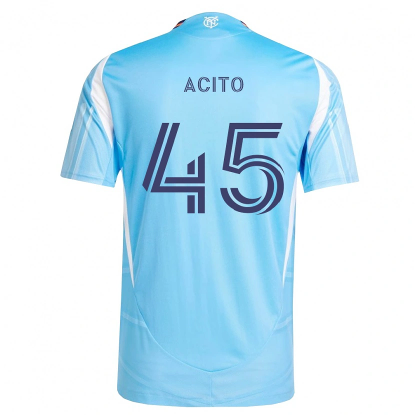 Danxen Mulher Camisola Kamran Acito #45 Azul Celeste Branco Principal 2026/27 Camisa