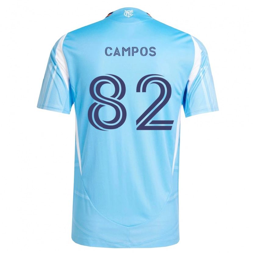 Danxen Mulher Camisola Adonis Campos #82 Azul Celeste Branco Principal 2026/27 Camisa