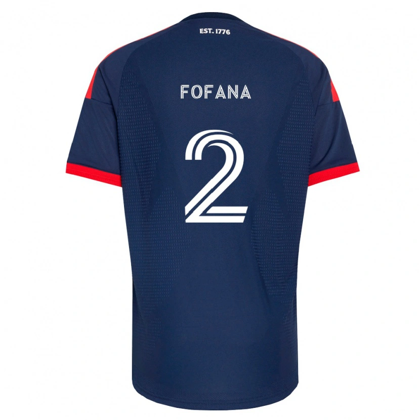 Danxen Mulher Camisola Mamadou Fofana #2 Azul Real Vermelho Branco Principal 2026/27 Camisa