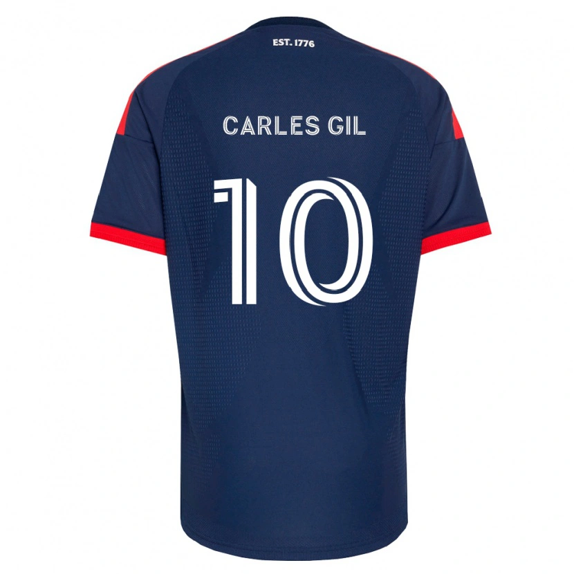 Danxen Mulher Camisola Carles Gil #10 Azul Real Vermelho Branco Principal 2026/27 Camisa