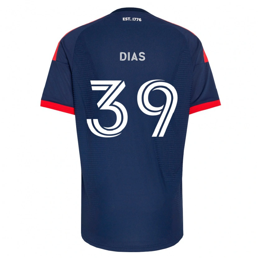 Danxen Mulher Camisola Marcos Dias #39 Azul Real Vermelho Branco Principal 2026/27 Camisa