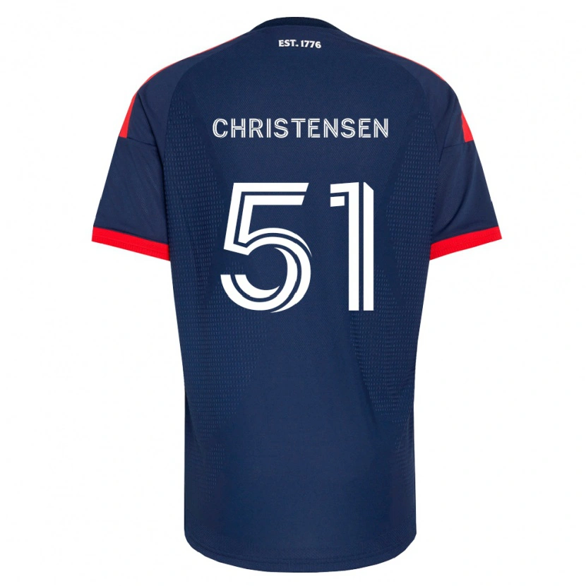 Danxen Mulher Camisola Kevin Christensen #51 Azul Real Vermelho Branco Principal 2026/27 Camisa