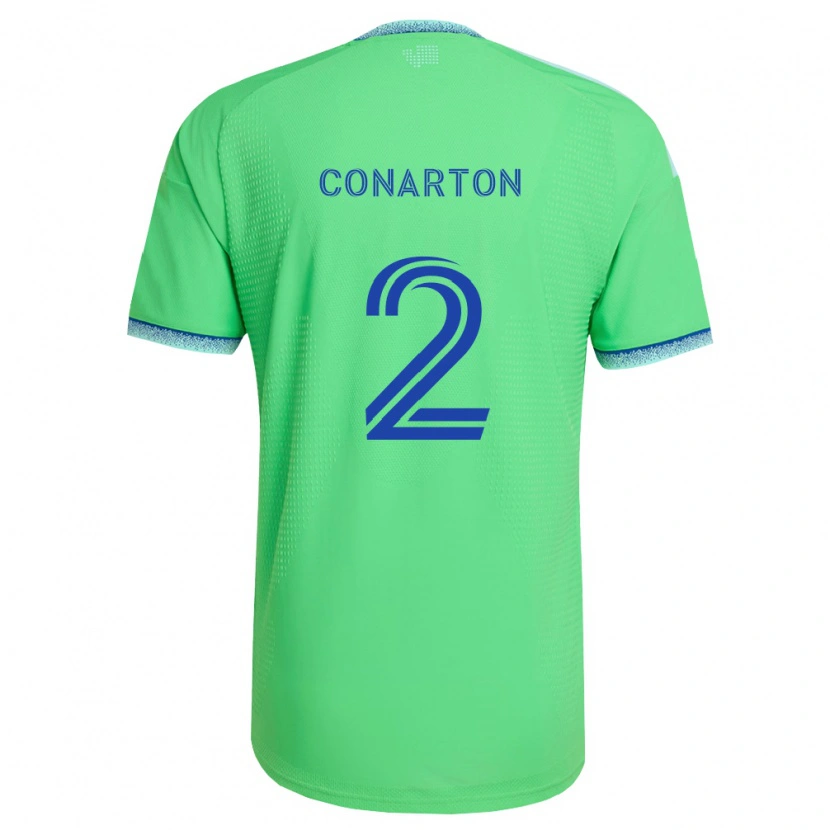 Danxen Mulher Camisola Alyssa Conarton #2 Verde Azul Claro Principal 2026/27 Camisa