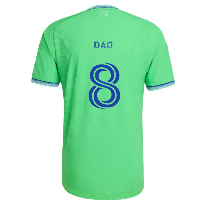Danxen Mulher Camisola Kaylee Dao #8 Verde Azul Claro Principal 2026/27 Camisa