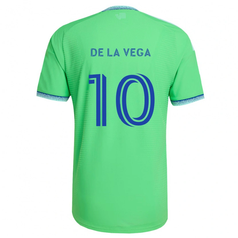 Danxen Mulher Camisola Pedro De La Vega #10 Verde Azul Claro Principal 2026/27 Camisa