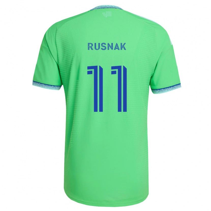Danxen Mulher Camisola Albert Rusnák #11 Verde Azul Claro Principal 2026/27 Camisa